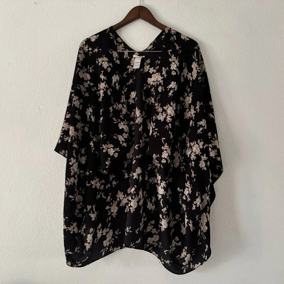 Maurices kimono floral lightweight relaxed print size OS women’s relaxed NEW - Picture 11 of 11